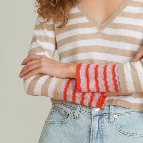 Veronica Beard Florrie Striped Pullover - Picture 1 of 5